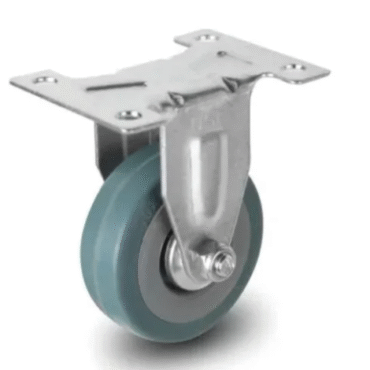 Rubber Steel Hub Plain Bearing Caster Wheel for Trolley