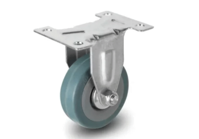 Rubber Steel Hub Plain Bearing Caster Wheel for Trolley