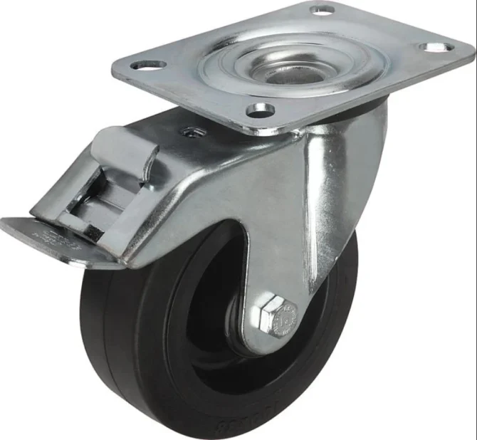 Light Duty Nylon Plain Bearing Caster Wheel for Trolley - Image 3
