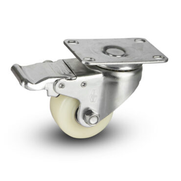 Polyurethane Nylon Hub Double Ball Bearing Caster Wheel for Trolley/Furniture