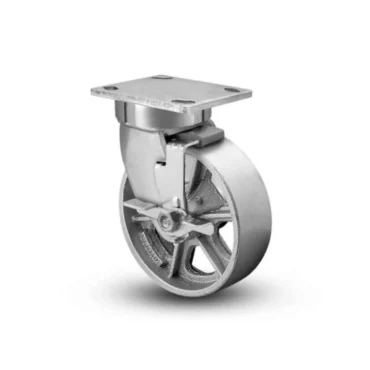Cast Iron Double Ball Bearing Caster Wheel for Trolley/Furniture