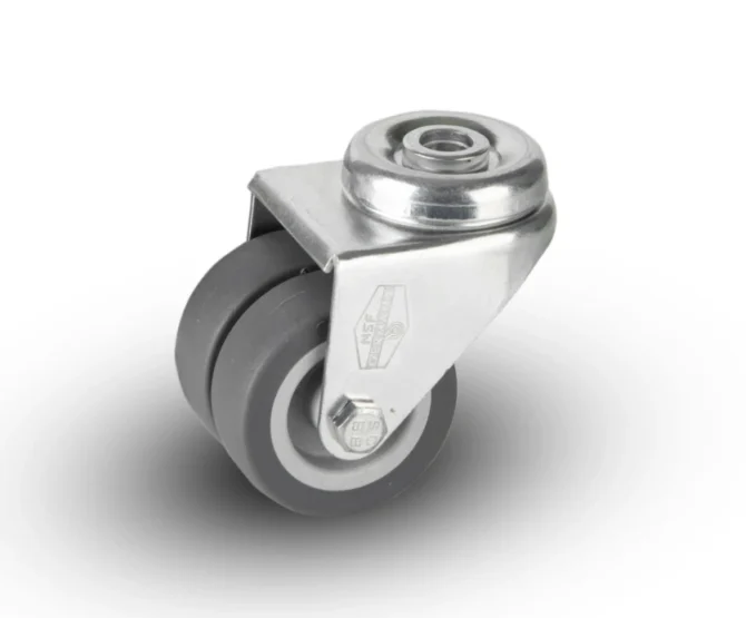 Wheel Thermoplastic Rubber Tred PVC Hub Light Duty - Image 2