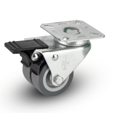 Wheel Thermoplastic Rubber Tred PVC Hub Light Duty
