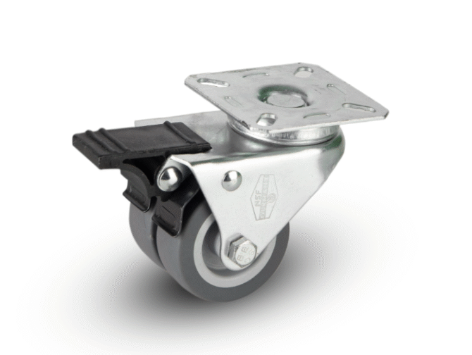 Wheel Thermoplastic Rubber Tred PVC Hub Light Duty