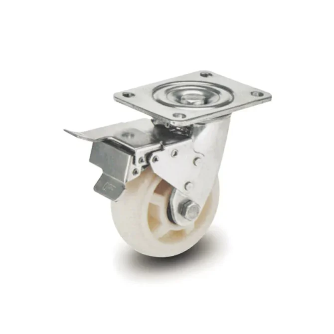 Nylon hub Double Ball Bearing Wheel for Trolley