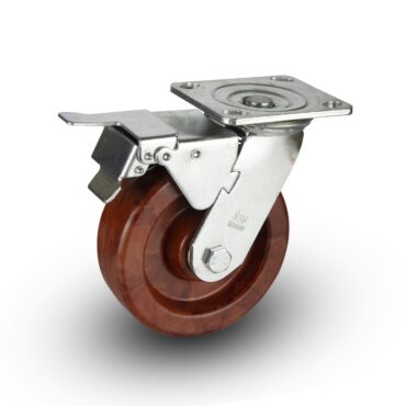 PU Caster Wheel Red for Trolley