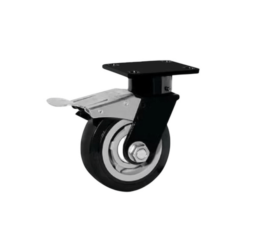 Heavy Duty PU hub Double Ball Bearing Caster