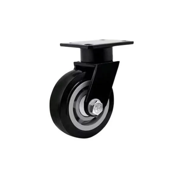 Heavy Duty Polyurethane PU hub Double Ball Bearing Wheel